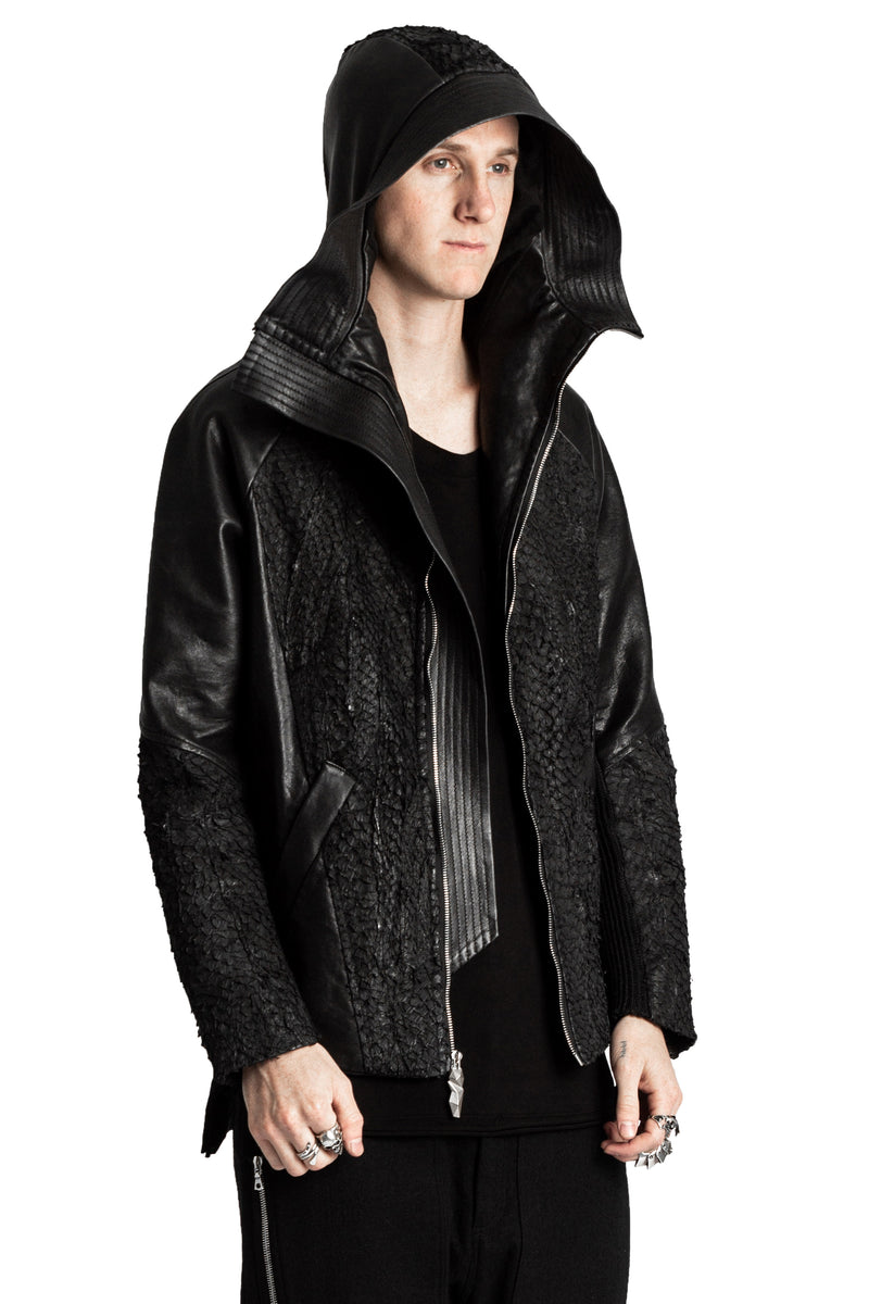 VESTE EN CUIR POISSON DECKARD