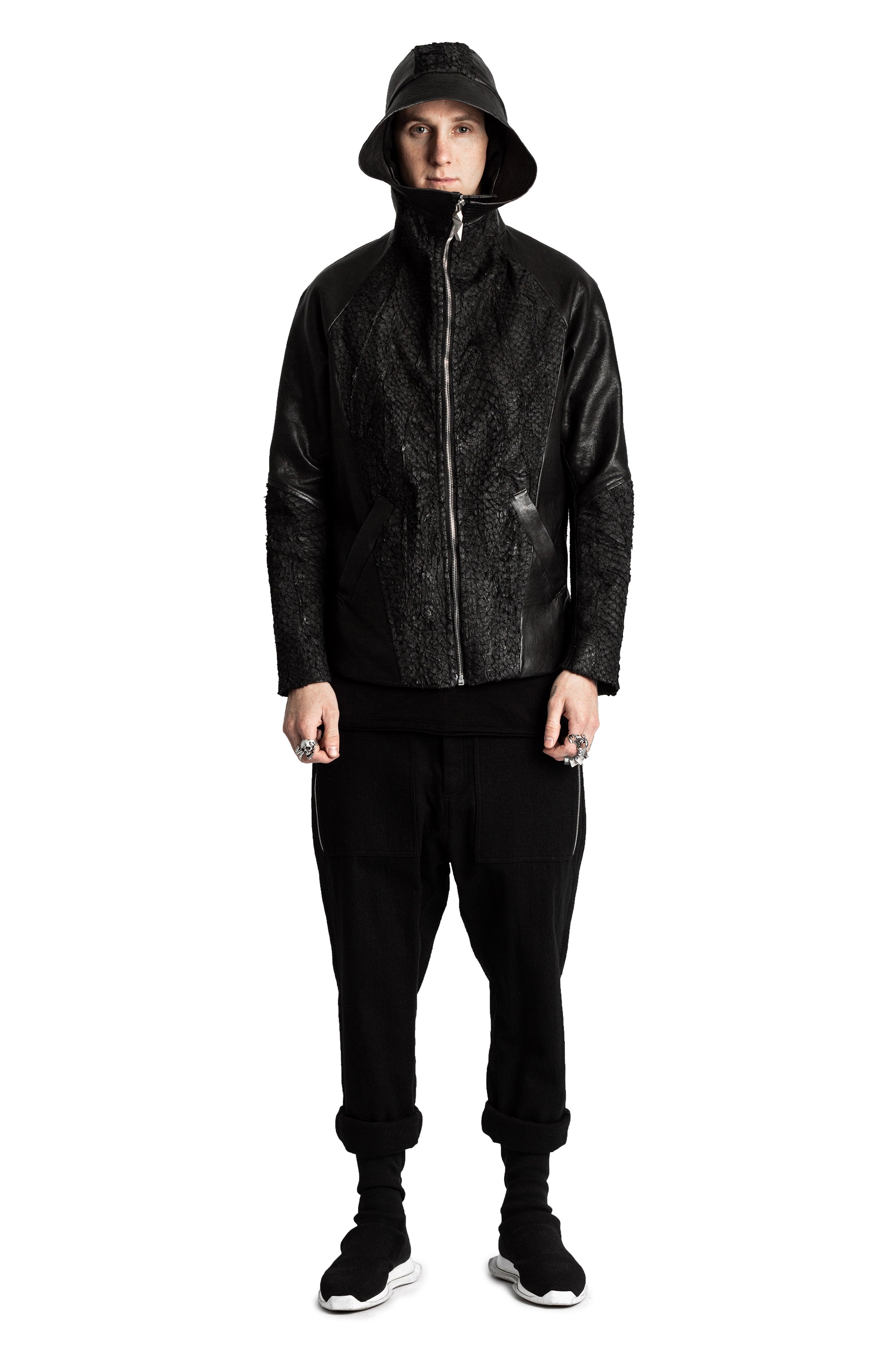 DECKARD FISH LEATHER JACKET — view 3