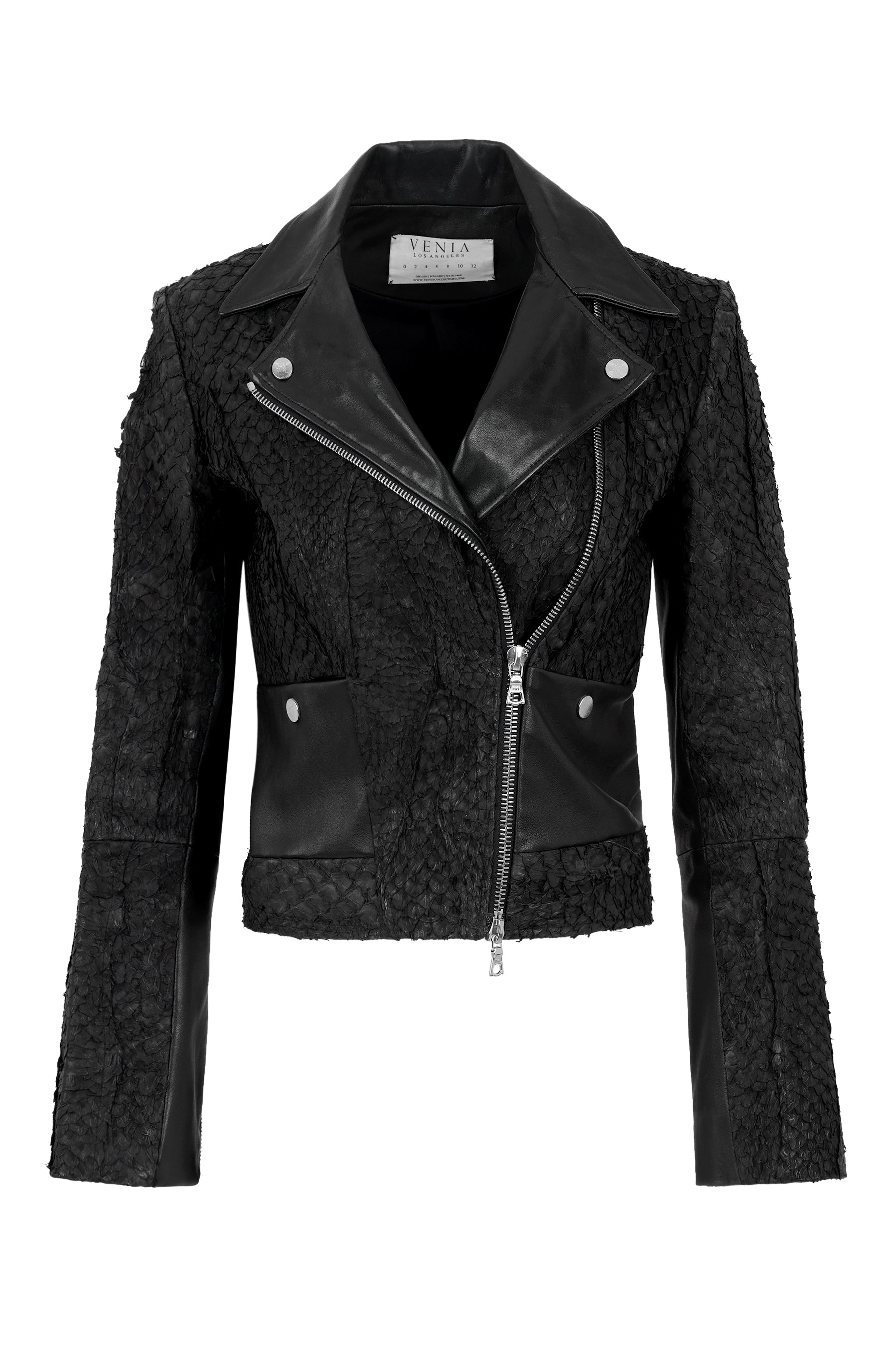 JASMINIUM FISH LEATHER JACKET