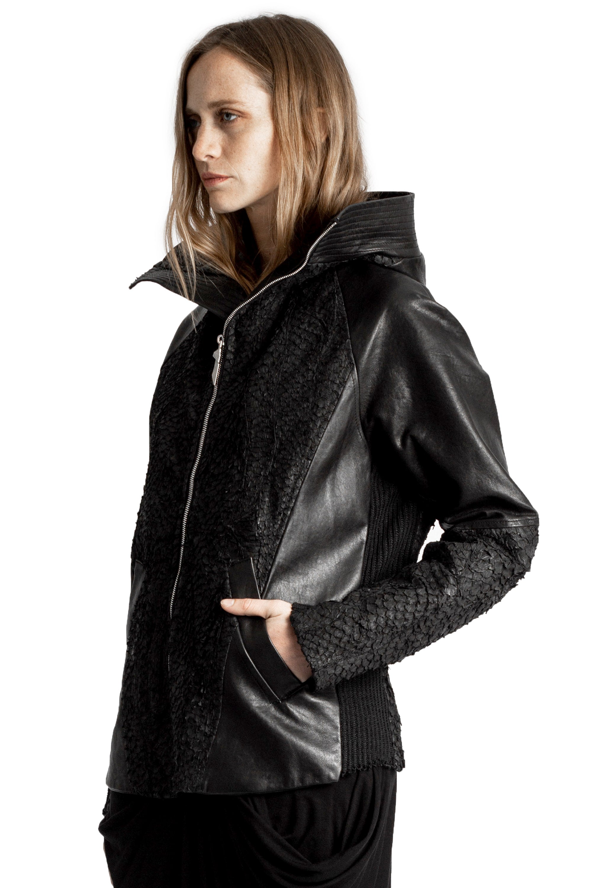 DECKARD FISH LEATHER JACKET — view 20