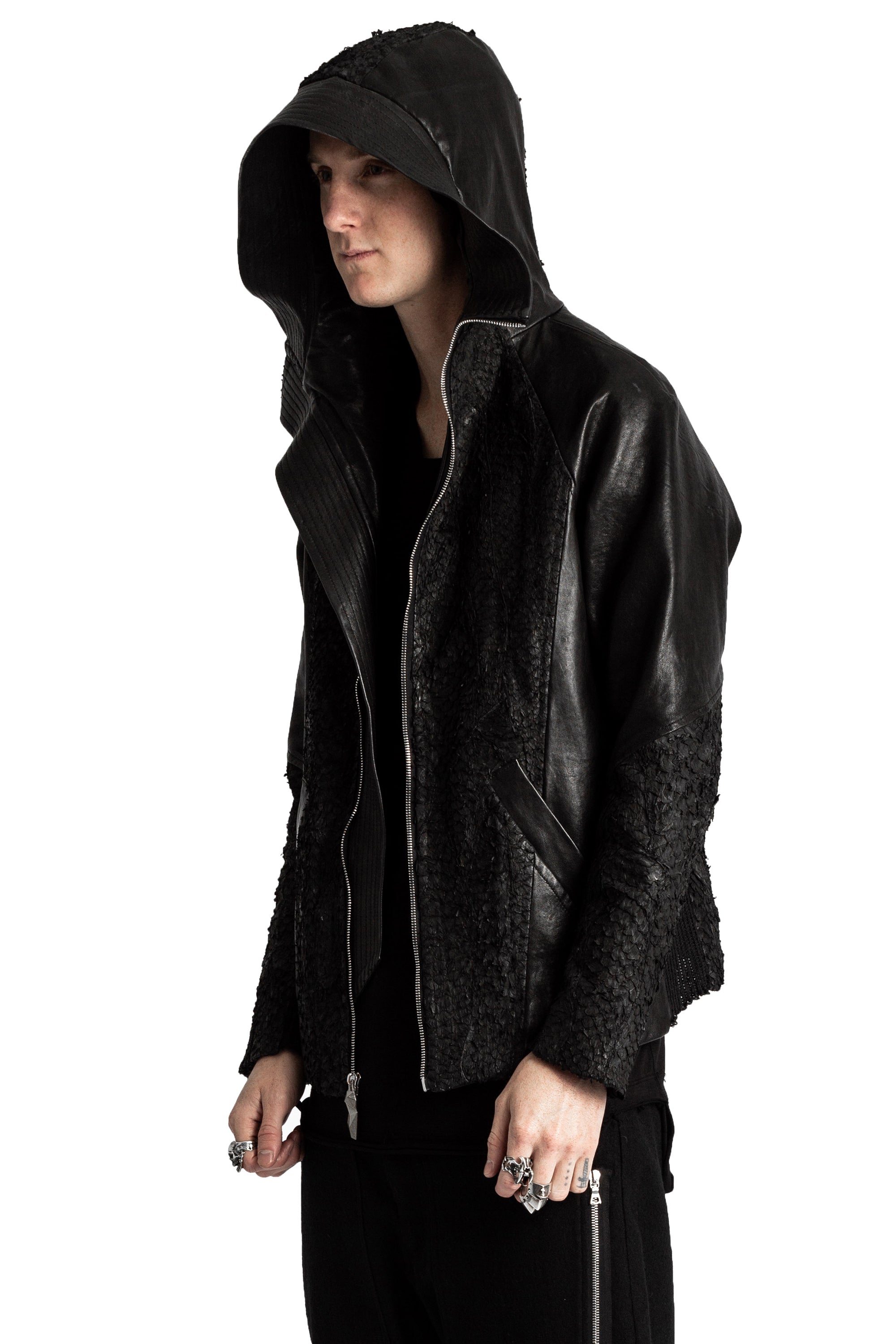 DECKARD FISH LEATHER JACKET — view 12