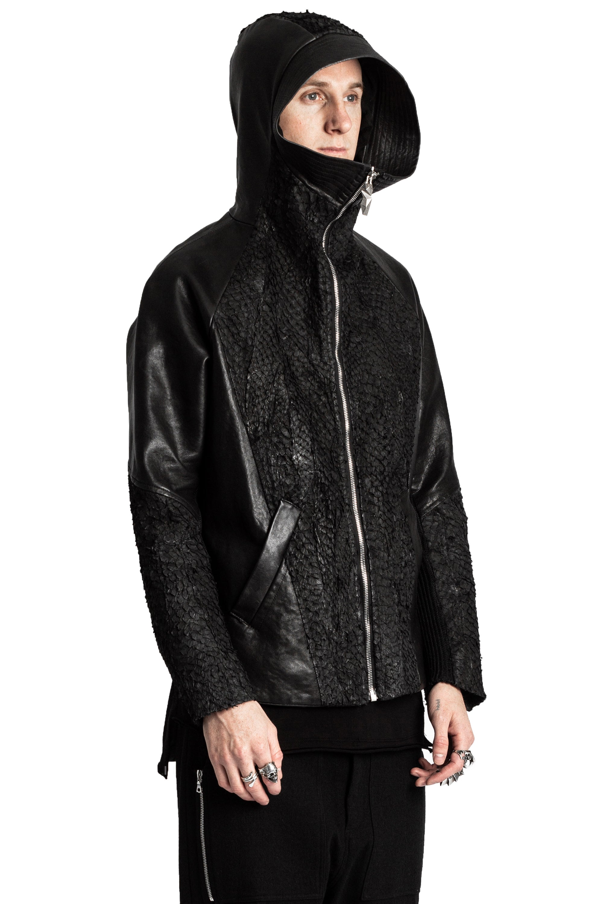 DECKARD FISH LEATHER JACKET — view 6