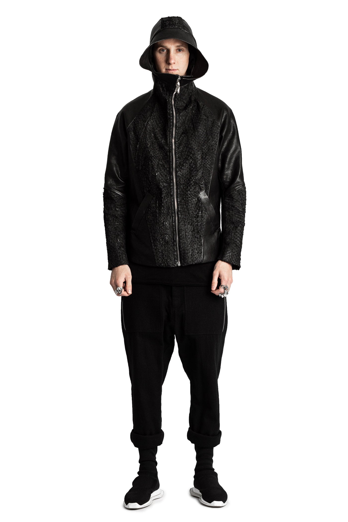 DECKARD FISH LEATHER JACKET — view 3