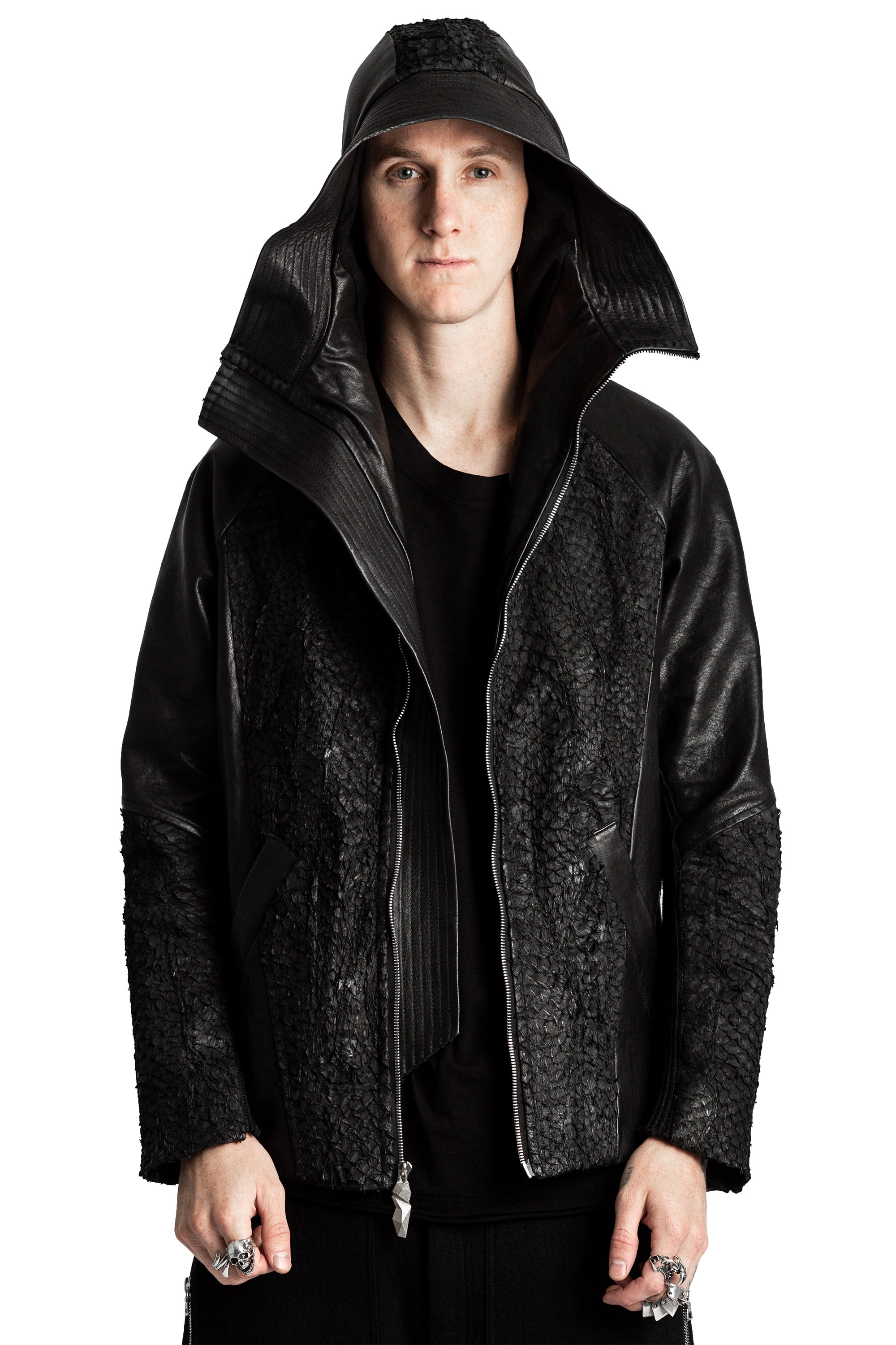 DECKARD FISH LEATHER JACKET — view 4
