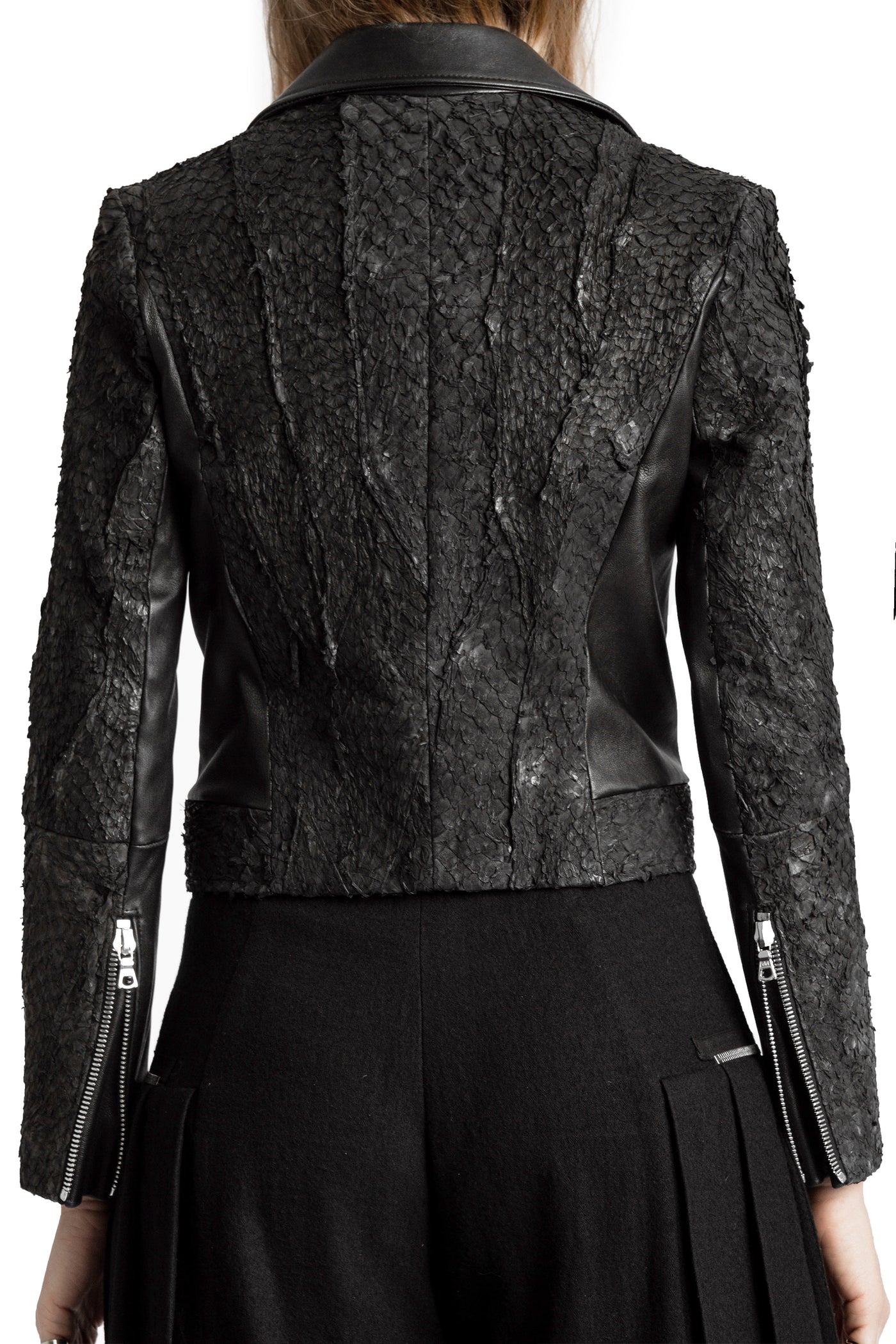 JASMINIUM FISH LEATHER JACKET — view 10