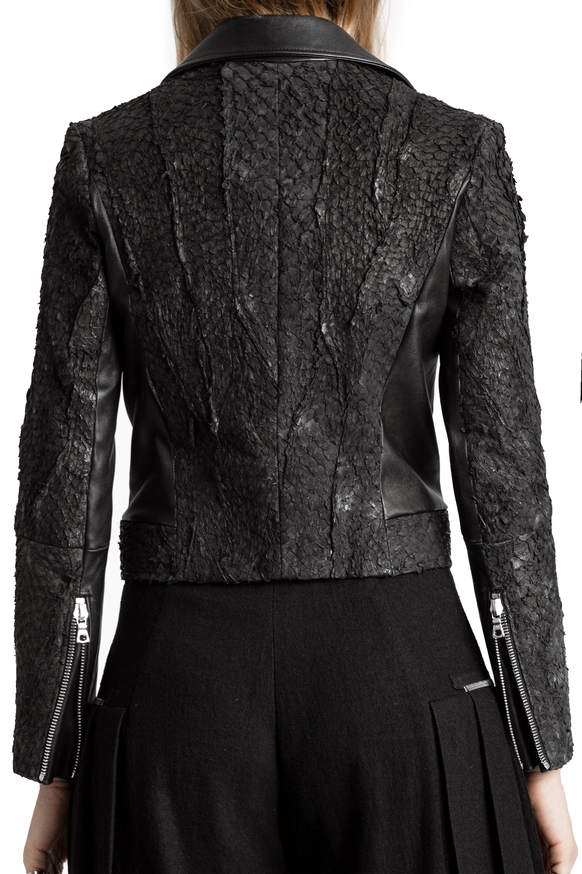JASMINIUM FISH LEATHER JACKET — view 10