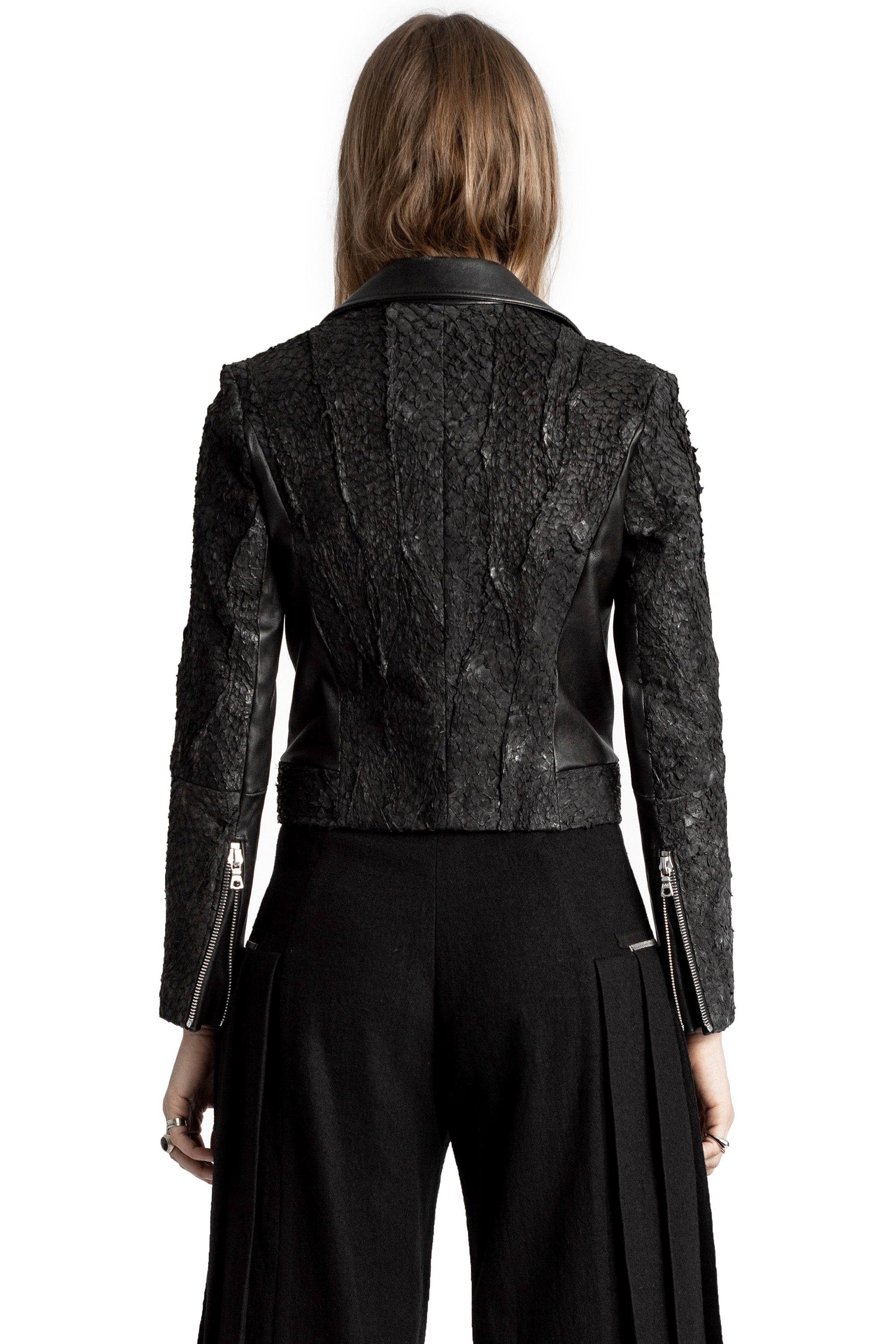 JASMINIUM FISH LEATHER JACKET — view 9