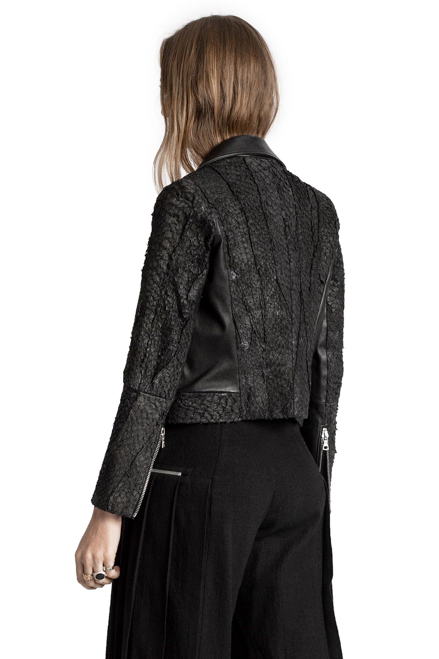 JASMINIUM FISH LEATHER JACKET — view 8