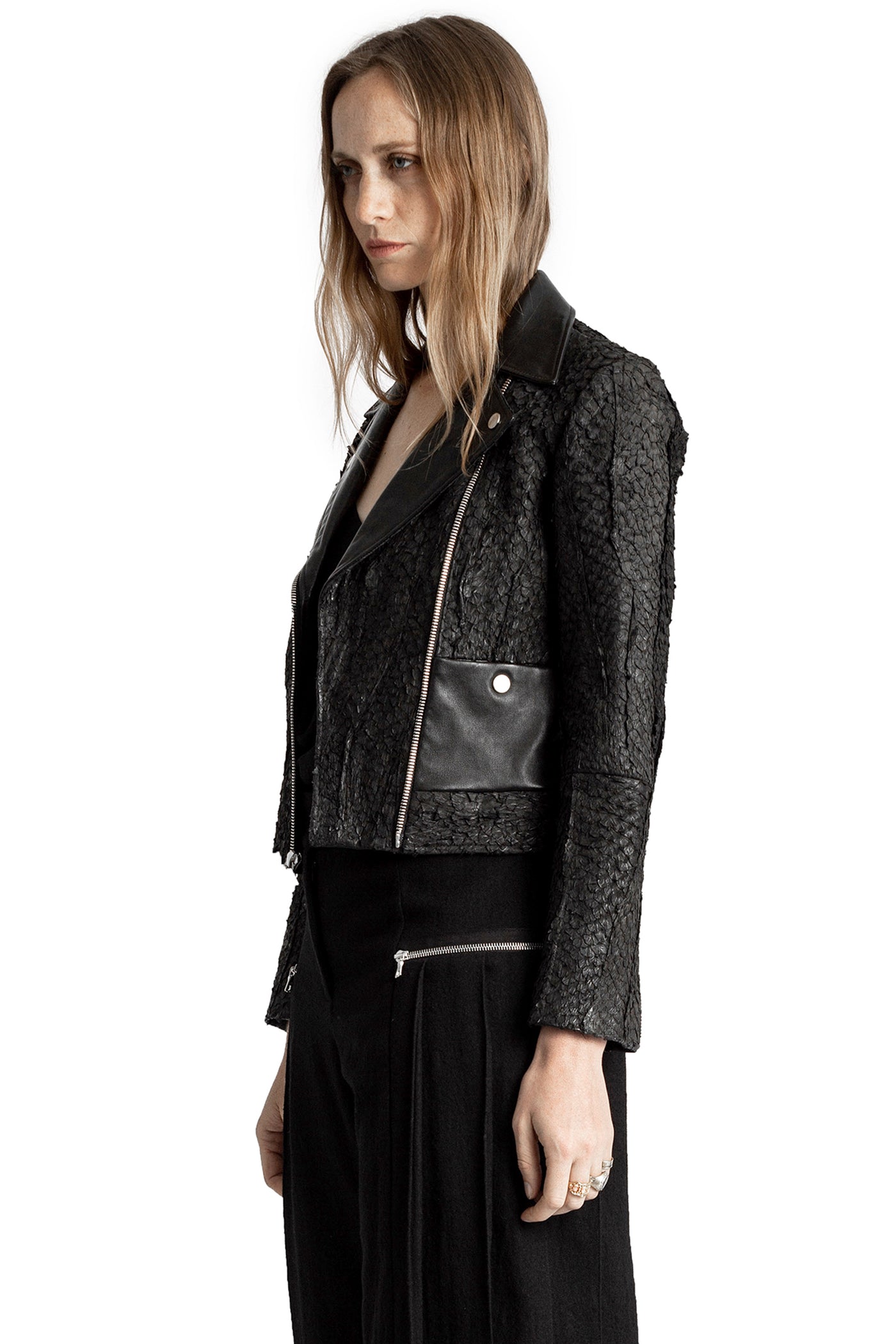 JASMINIUM FISH LEATHER JACKET — view 7