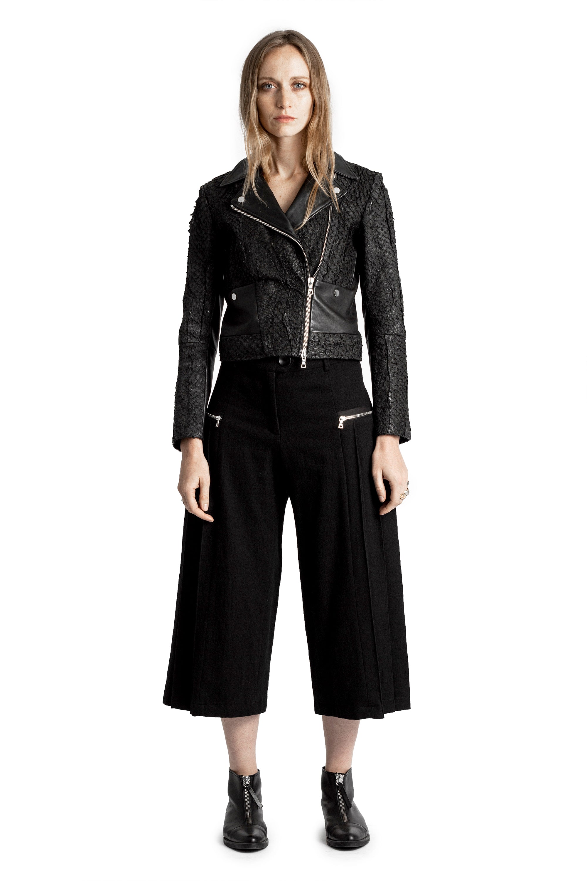 JASMINIUM FISH LEATHER JACKET — view 3