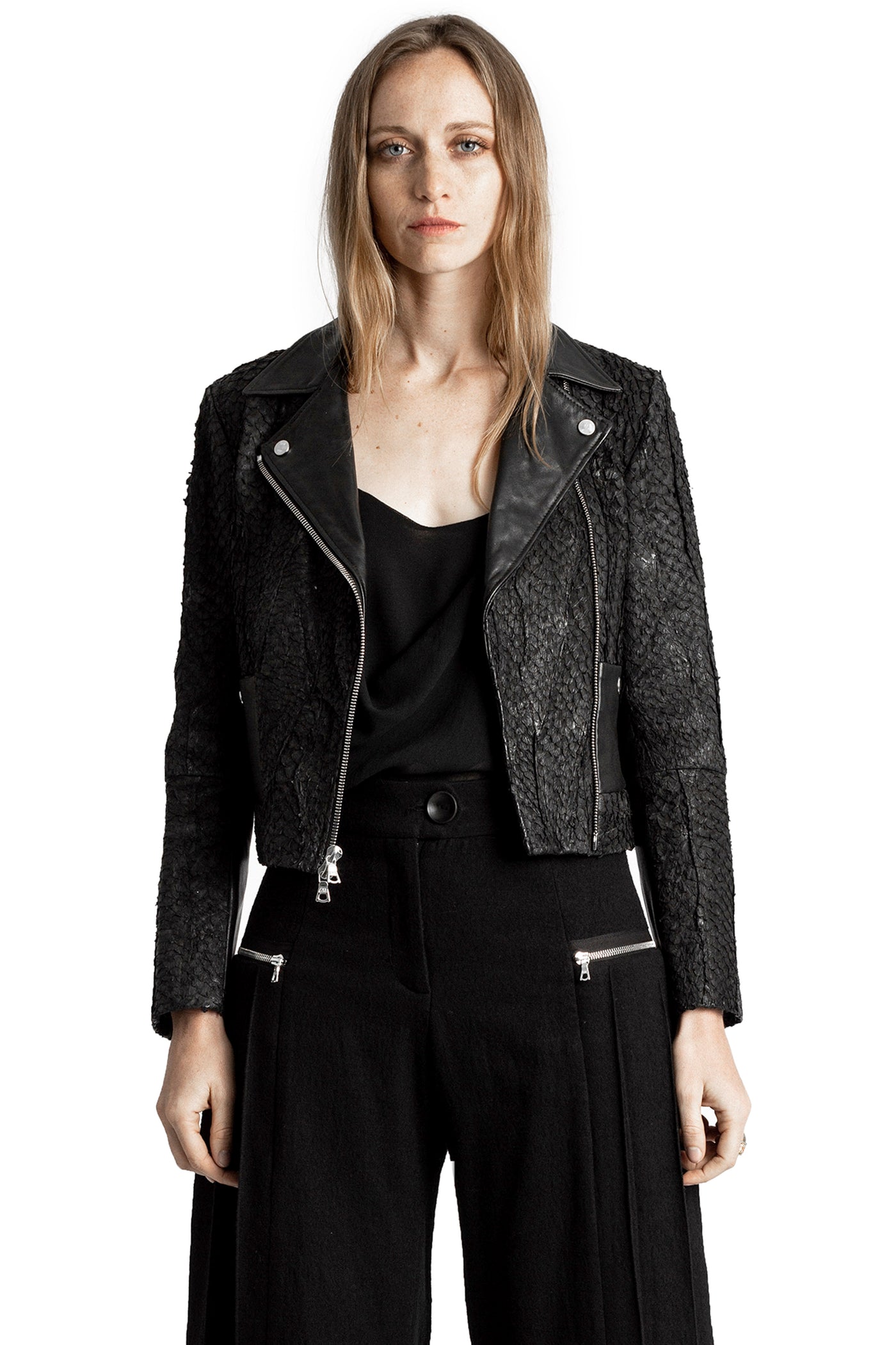 JASMINIUM FISH LEATHER JACKET — view 12